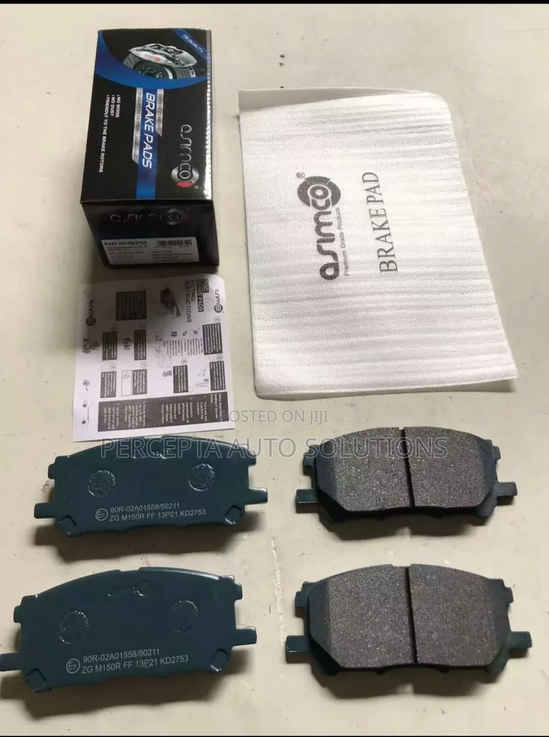 Toyota Harrier(2003-2013),Kluger Asimco Front Brake Pads Kd2753
