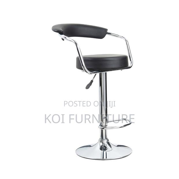 Barstool : Modern Leather Studio Swivel Barstool - thumbnail 6