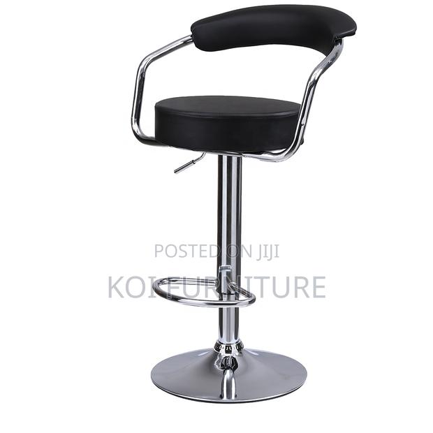 Barstool : Modern Leather Studio Swivel Barstool - thumbnail 7