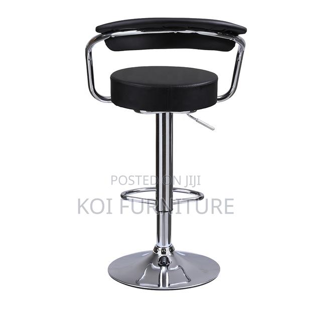 Barstool : Modern Leather Studio Swivel Barstool - thumbnail 8