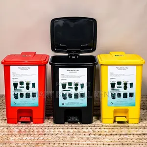 Heavy Duty Compact Design 30l Hard Plastic Step Pedal Waste Bin