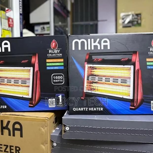 Mika 1600w Ruby Collection Quartz Heater - main view