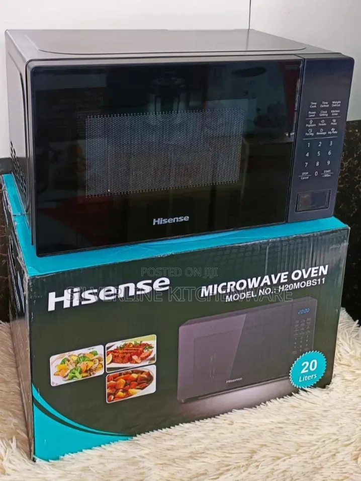 Silver Hisense Microwave