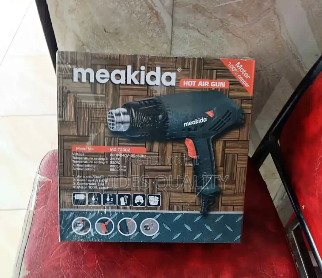 Meakida Hot Air Gun With a 100% Copper Motor.