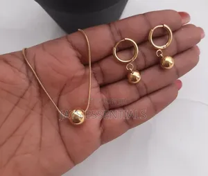 Stainless Steel Necklace and Earrings Set