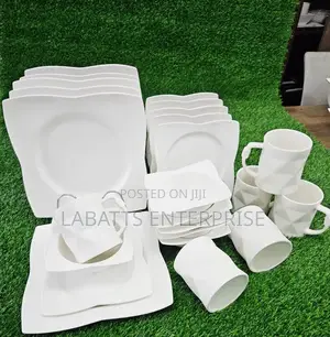 24pcs High Quality White Dinner Set