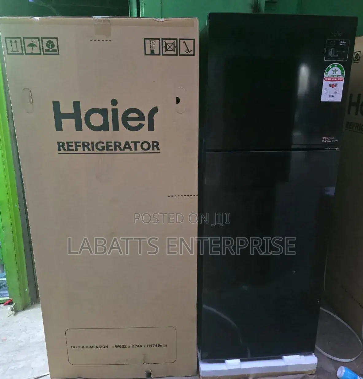 Haier 333l Double Door No-Frost Refrigerator