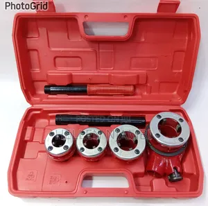 6pcs Rachet Die Stock Pipe Threader Kit