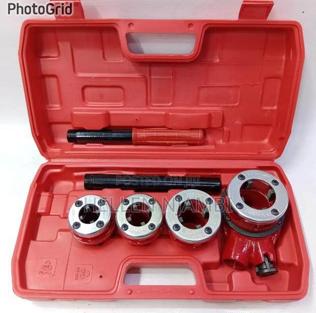 6pcs Rachet Die Stock Pipe Threader Kit