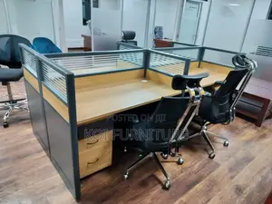 Office Desk : Zima 4-Way Office Workstation Desk