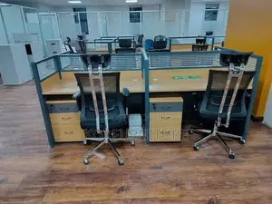 Office Desk : Zima 4-Way Office Workstation Desk