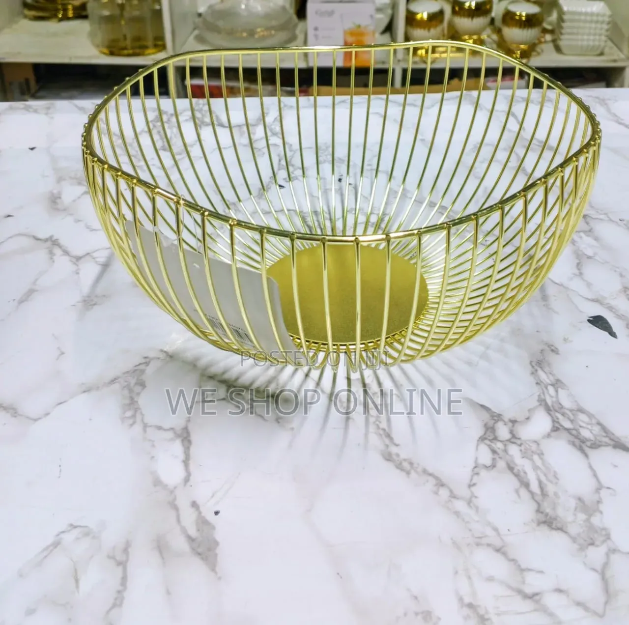 Single Golden Fruit Rack