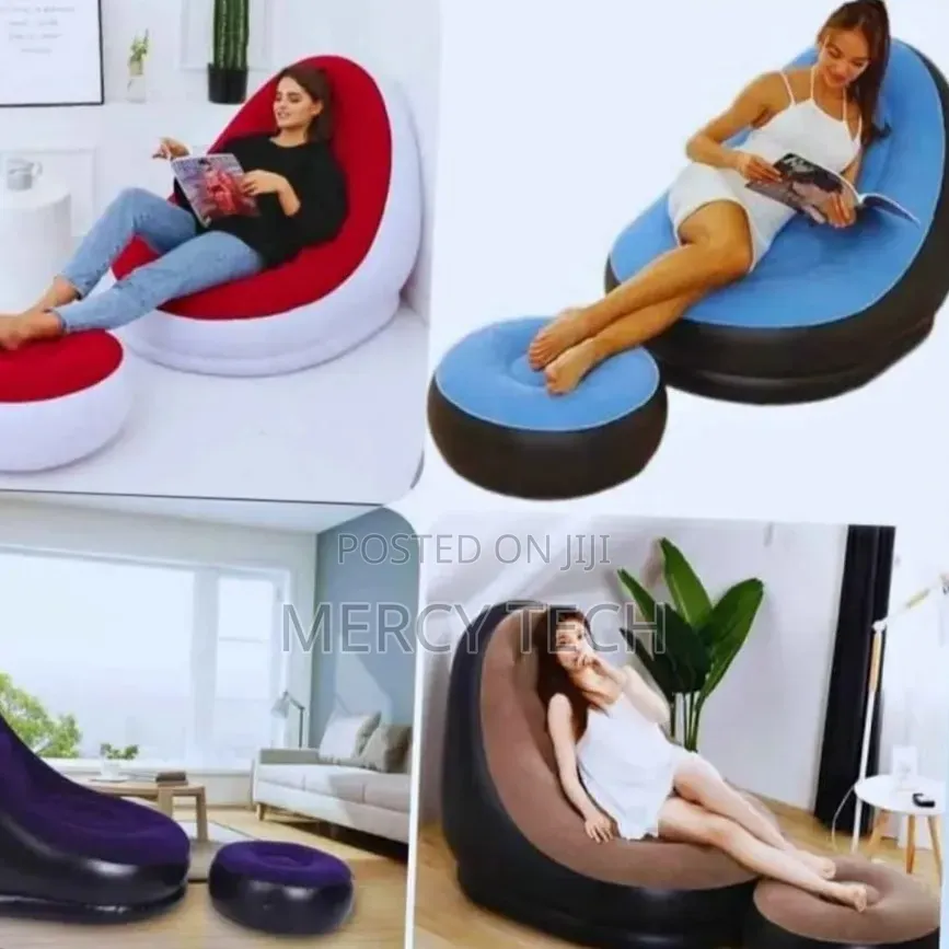 Inflatable Lounge Chair With Footrest