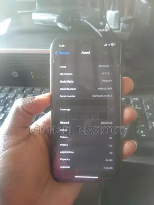 Apple iPhone X 64 GB Black
