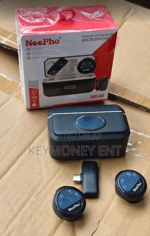 Neepho Np-58 Lavalier Mic Set – Portable Wireless Audio for Creators
