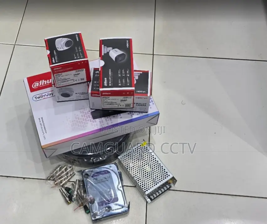 Dahua 4ch DVR CCTV Kit With 2 Indoor and 2 Outdoor Cameras