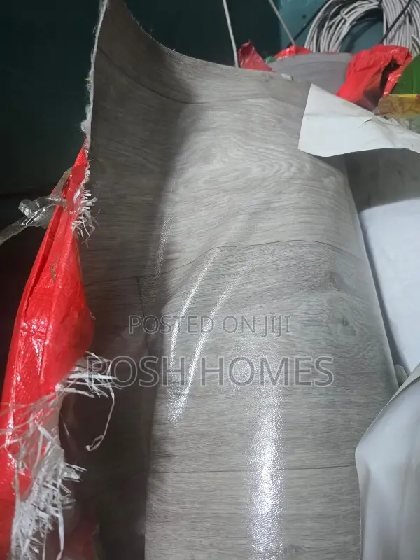Vinyl Grey Mkeka Wa Mbao