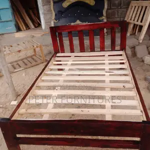 Brown Wood Bed 5x6