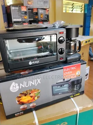 Nunix 3 in 1 Breakfast Maker Toaster Oven Coffee Machine