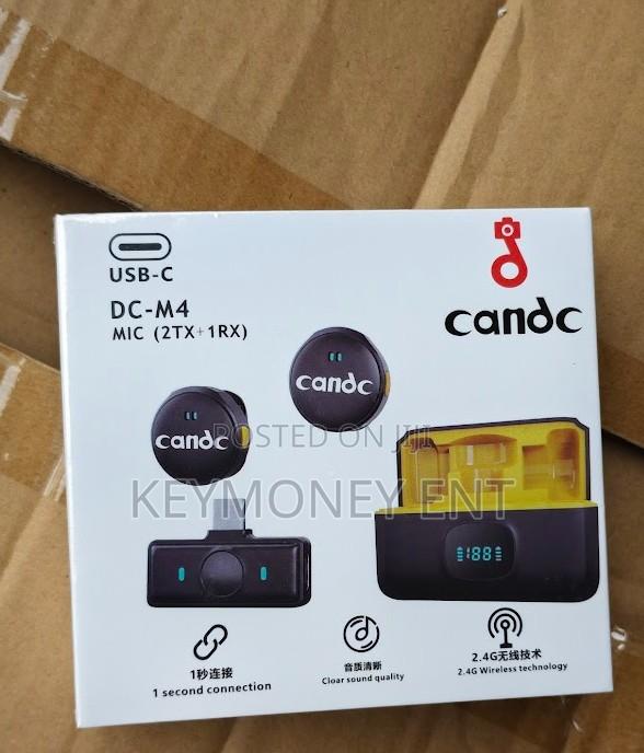 Candc 2-in-1 Wireless Microphone for iPhone Android 2 Mics + Receiver - main view
