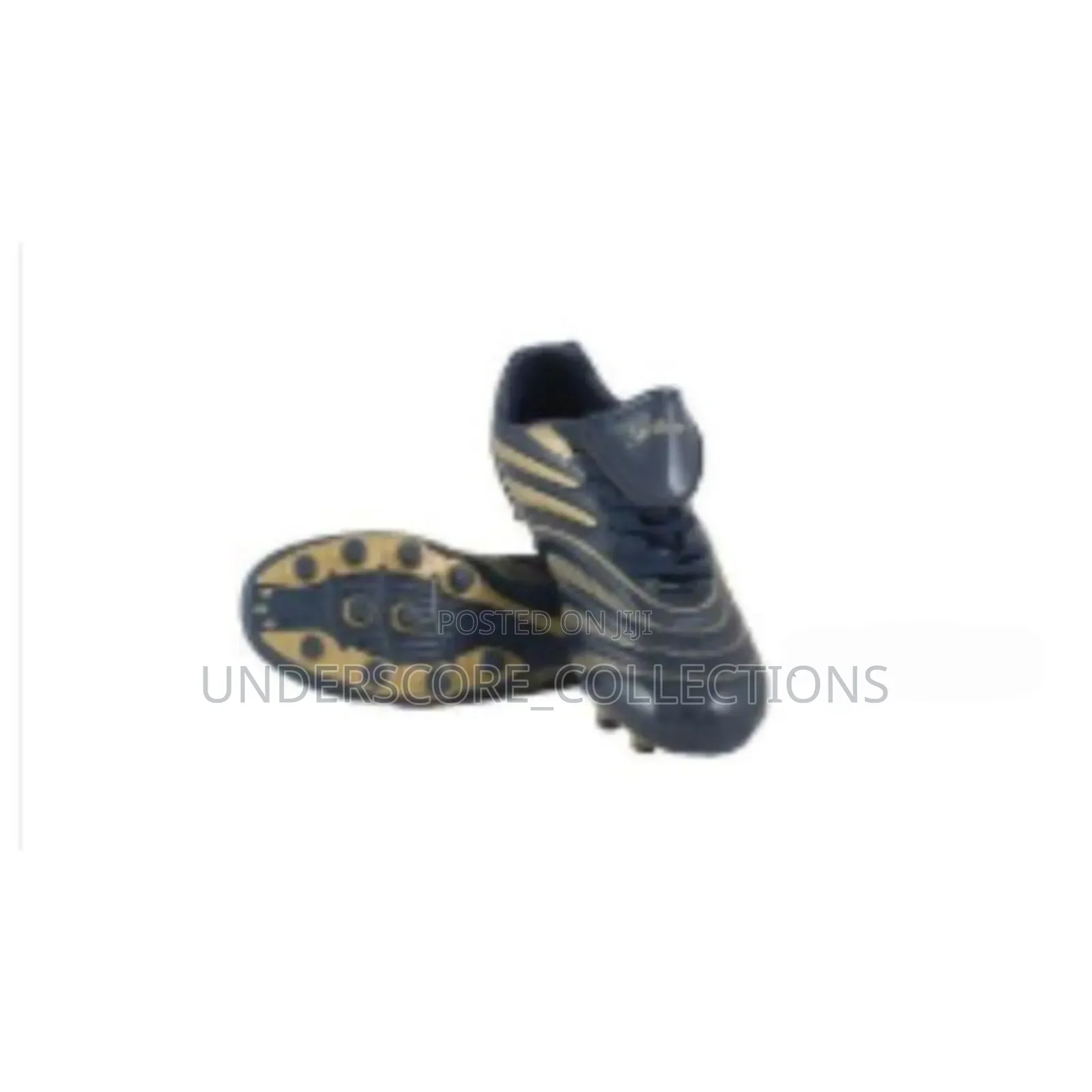 Navy Blue Adidas Predator Football Boots With Gold Detailing