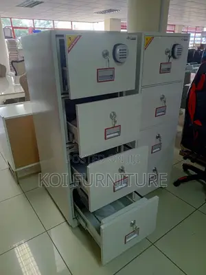 Safe Cabinet : White Diplomat 4-drawer Fireproof Safe Cabinet
