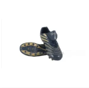 Navy Blue Adidas Predator Football Boots With Gold Detailing