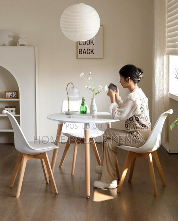 Dining Table: Multifunctional Round Dining Coffee Table - thumbnail 10