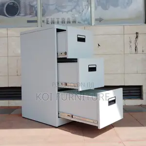 Office Cabinet : V12 3-Drawer Metallic Office Filing Cabinet