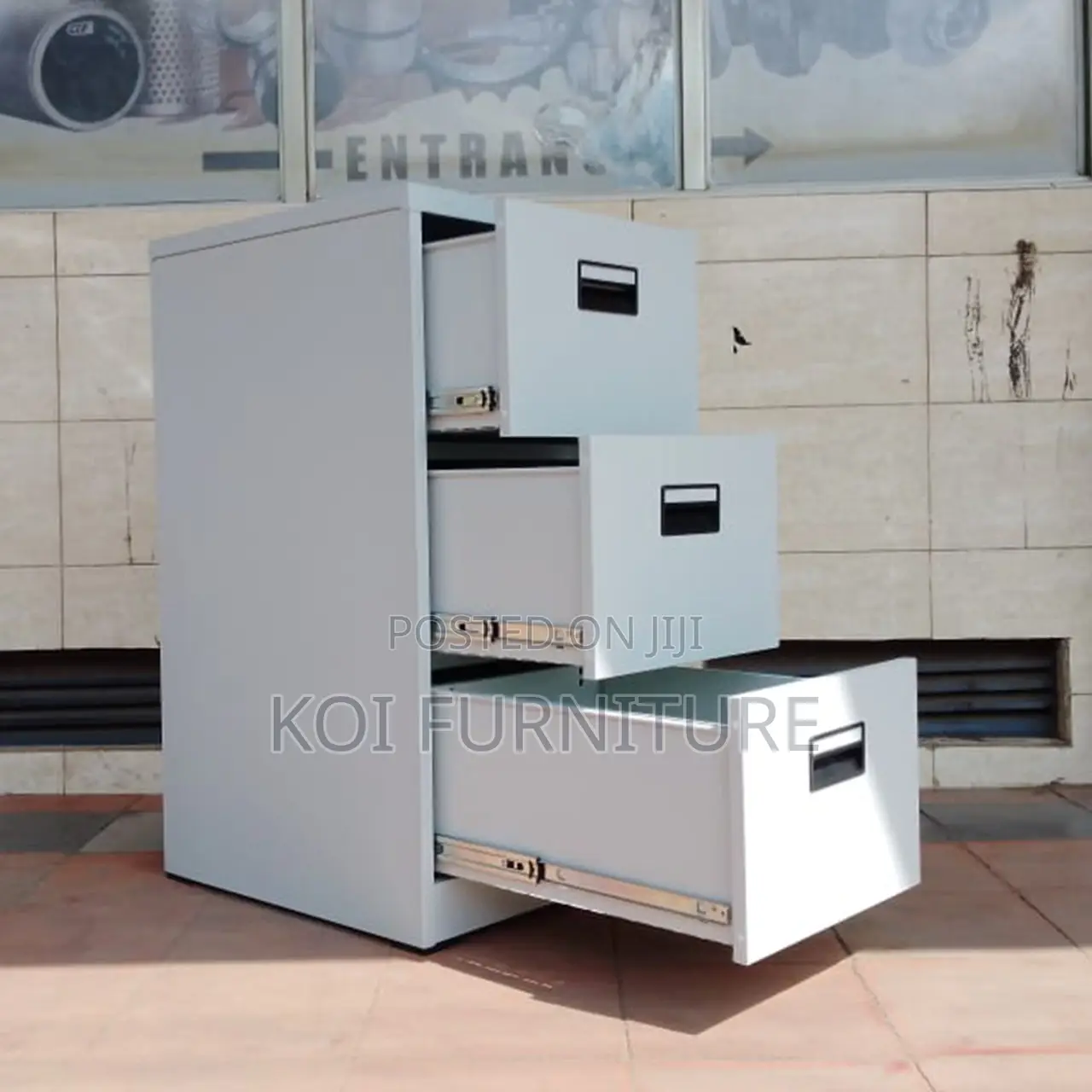 Office Cabinet : V12 3-Drawer Metallic Office Filing Cabinet