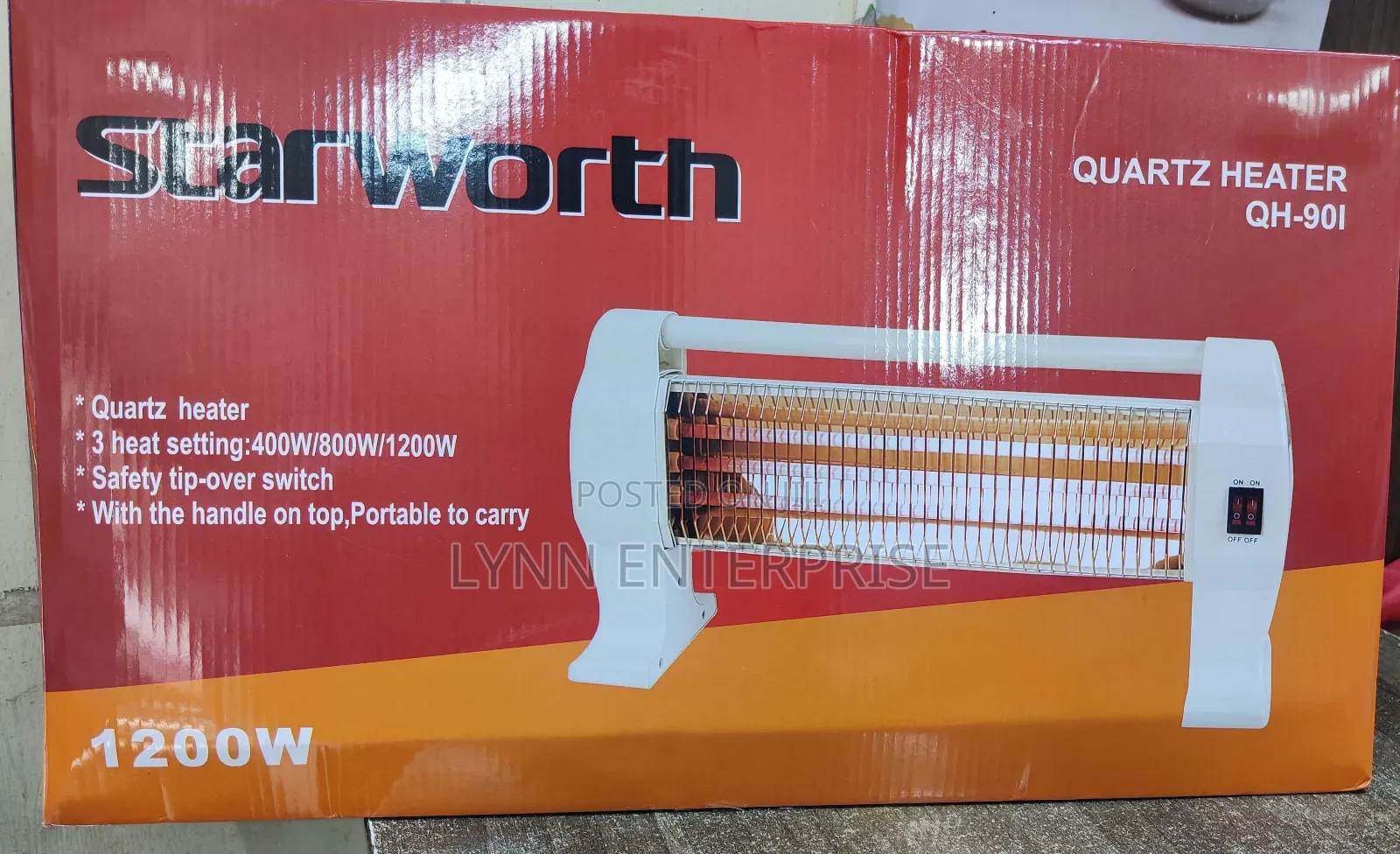 *Starworth Quartz Heater 800w Max* 
*Model: Qh90i