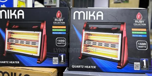 *Mika Mh103 - Quartz Heater, 800-1600w - Red Black