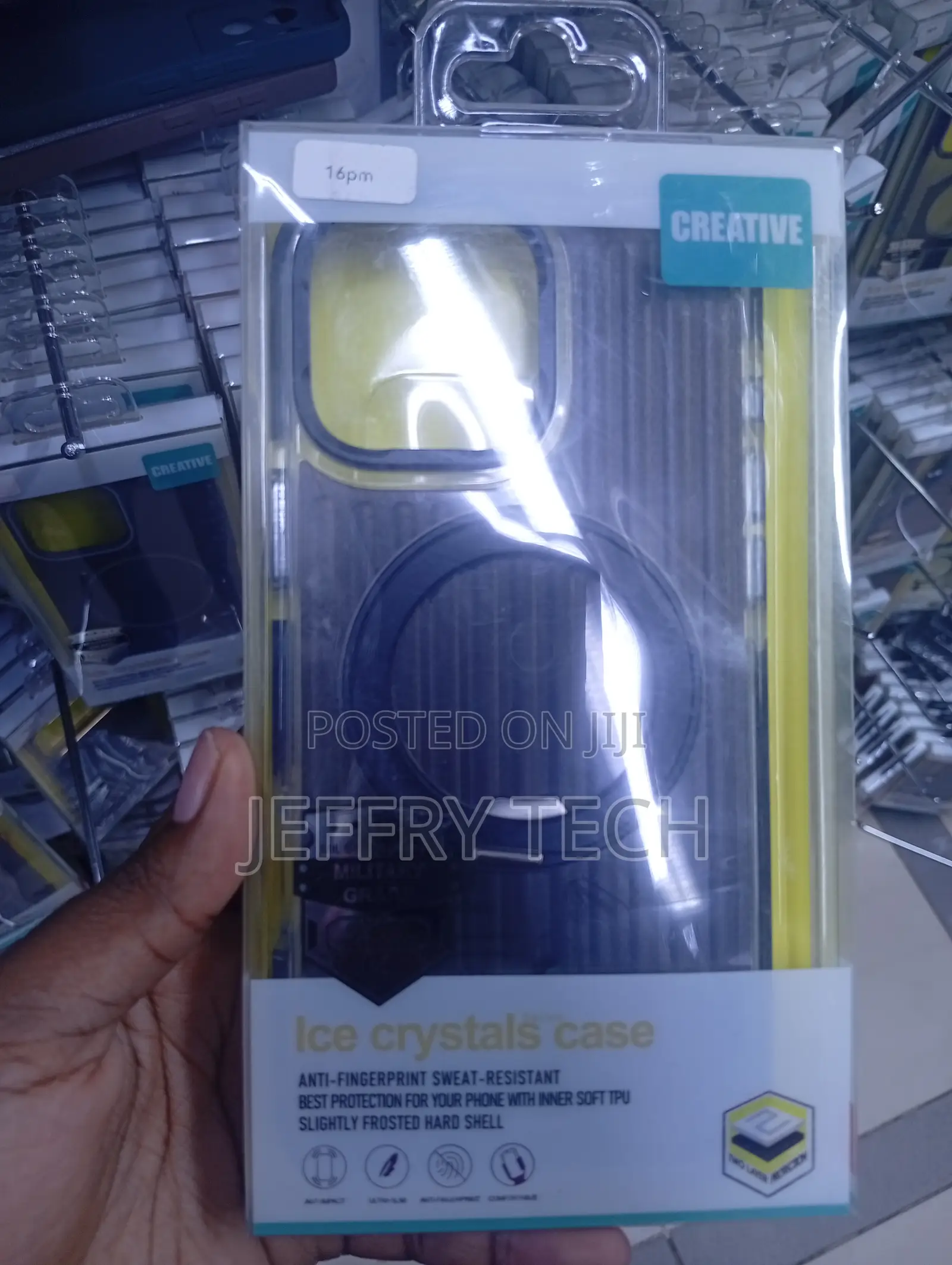 iPhone 16 Pro Max Wlons Ice Crystals Series Case