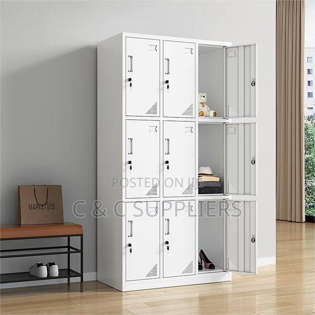 9-Locker Steel Office Cabinet