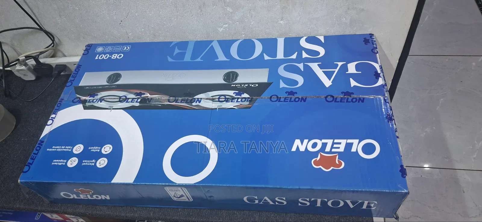 Olelon Glass Top Two Gas Burners