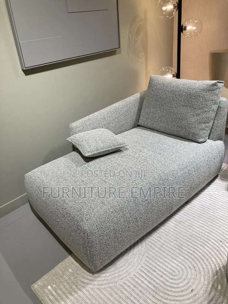 Modern Gray Chaise Lounge