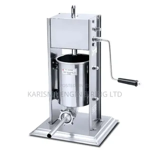 Stainless Steel Vertical Manual Sausage Stuffer.