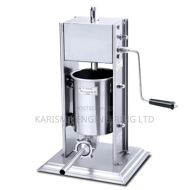 Stainless Steel Vertical Manual Sausage Stuffer.
