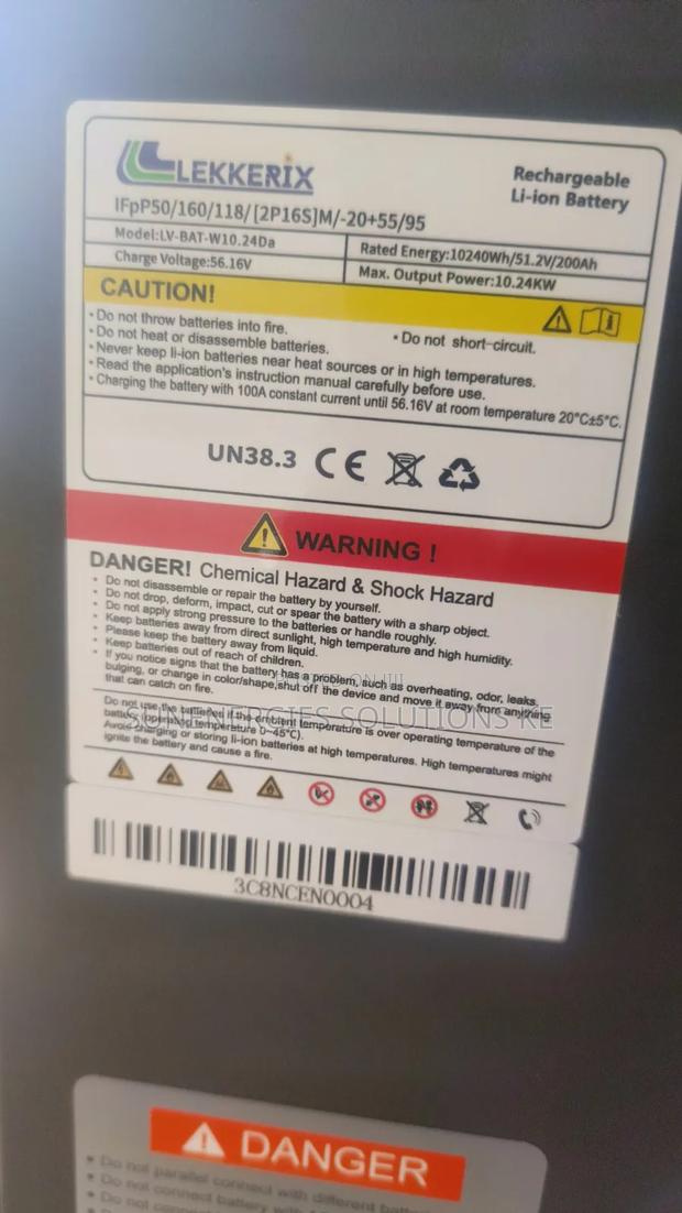 10.12kwh 51.2v Lithium Ion Battery - thumbnail 3