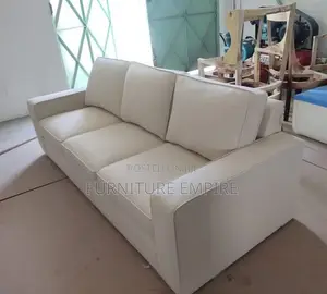 Classic Beige 3-Seater Sofa