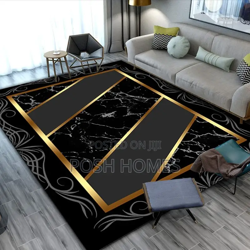 Black Gold Shinny Hd Carpets
