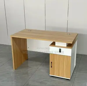Office Desk : F1 1.4m Executive Office Desk -Gold Accent Stripes