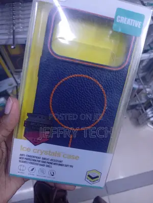 iPhone 17 Pro/Pro Max Magnetic Leather Case Blue Grained