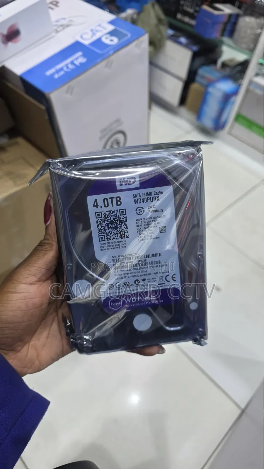 Wd Purple Surveillance Drive 4tb 64mb Cache Sata