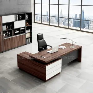 1800mm L-Shaped Imported Wooden Boss Desk