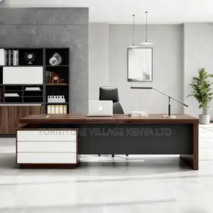 1800mm L-Shaped Imported Wooden Boss Desk