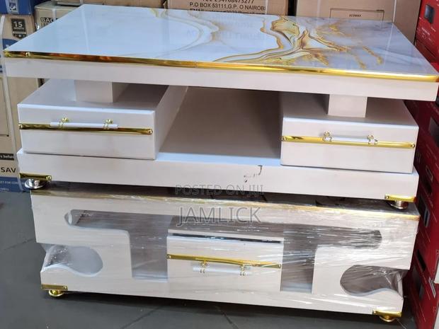 White Gold Marble Coffee Table –Pt