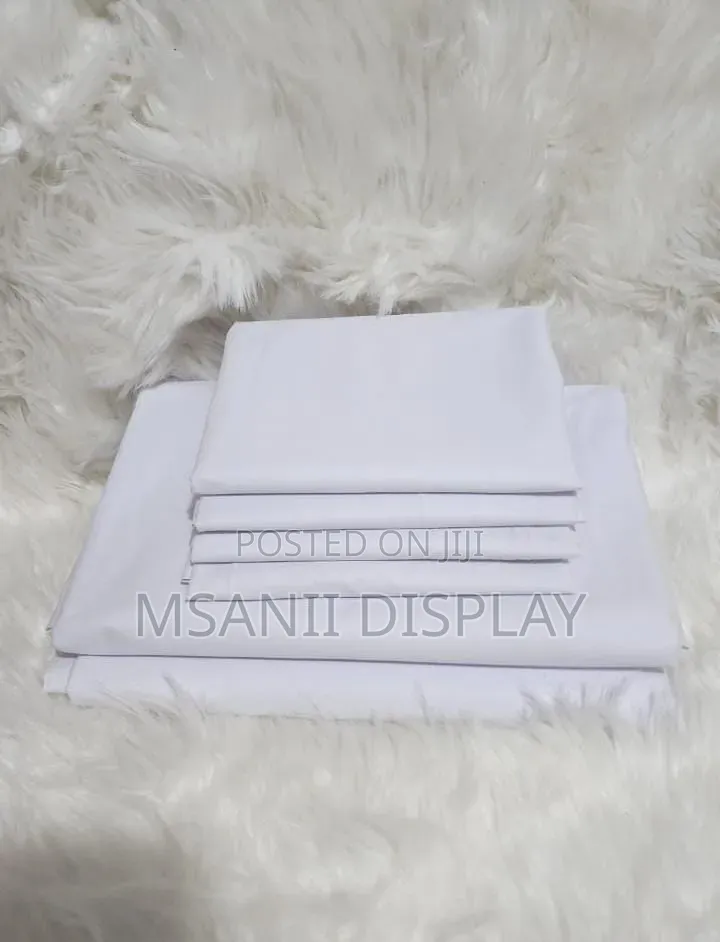 White Plain Cotton Bedsheets