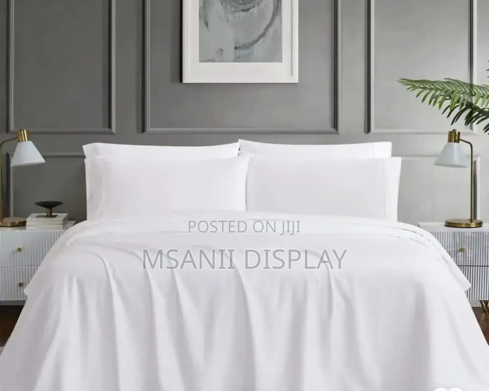 White Plain Cotton Bedsheets