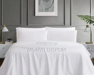 White Plain Cotton Bedsheets